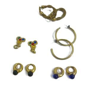 Vintage Earrings WIth Interchangeable Dangles Set of 5